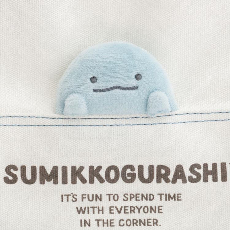 Sumikko Gurashi Tokage Lizard Canvas mini Tote Bag Blue San-X Japan 2025