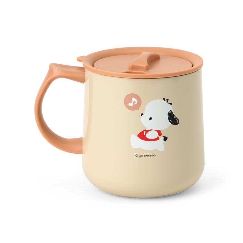Pochacco Stainless Mug with Lid Beige Sanrio Japan 2025