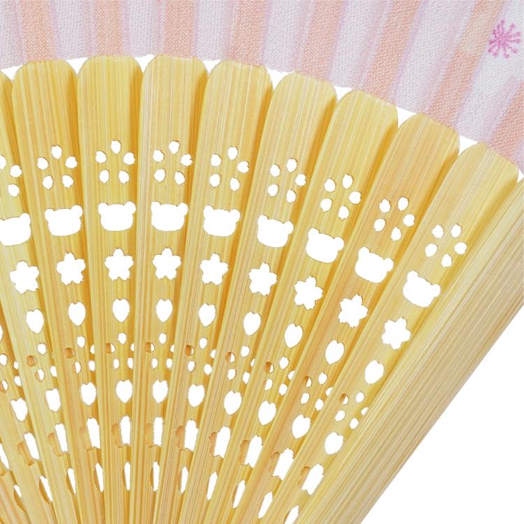 Rilakkuma Store Limit Folding Hand Fan Sakura Pink San-X Japan 2024