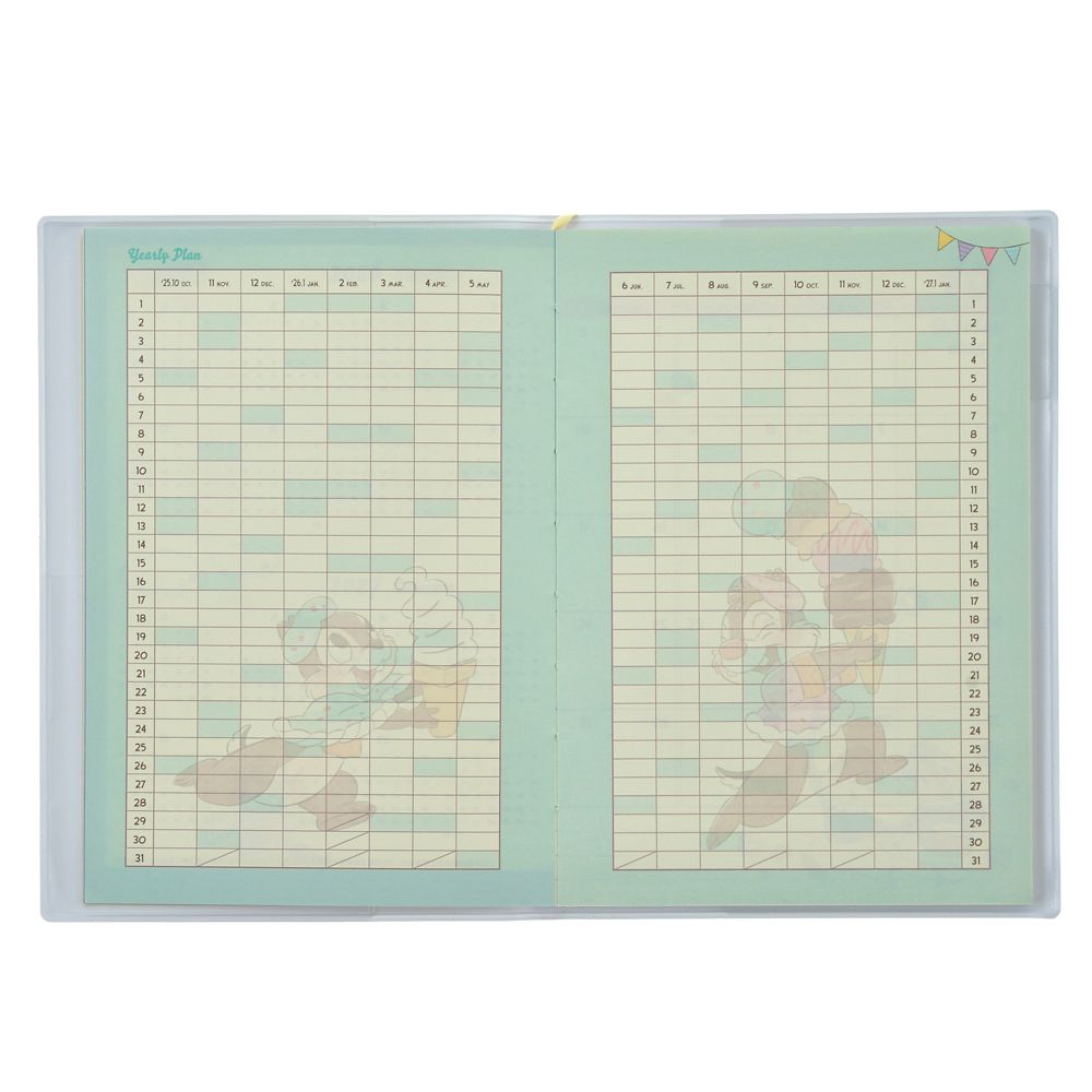 Chip & Dale 2026 Schedule Book B6 Monthly Disney Store Japan