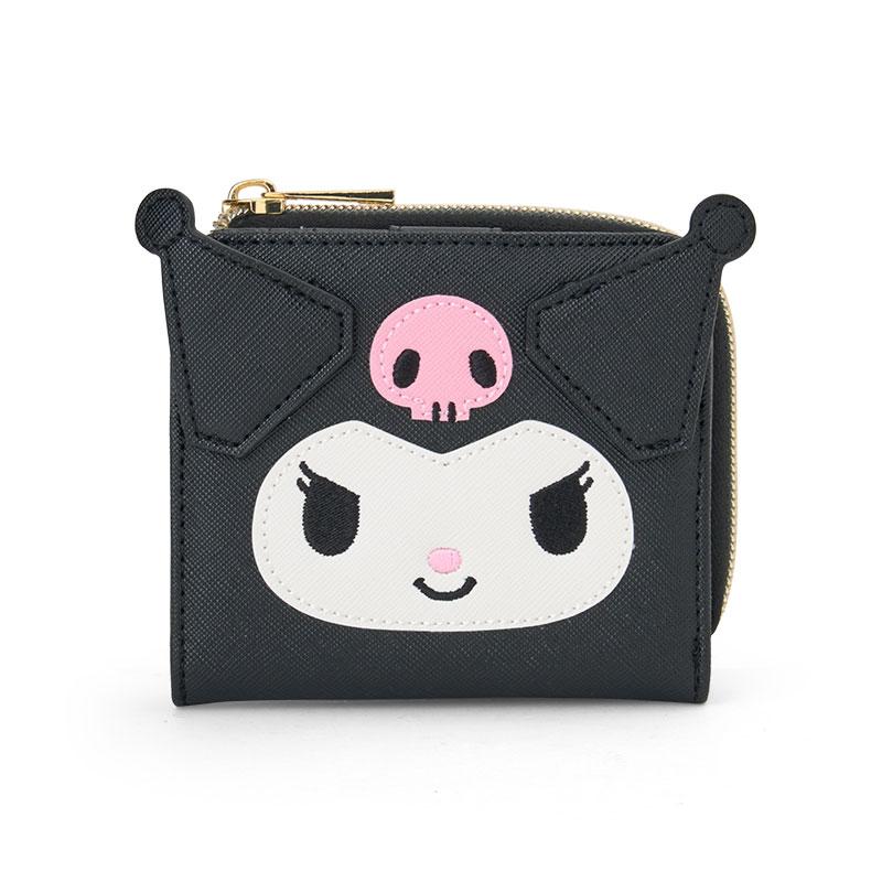 Kuromi Bi-fold Wallet Face Shape Sanrio Japan 2024