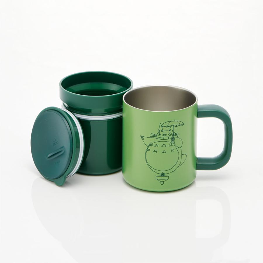 My Neighbor Totoro Stainless Mug with inner Cup 330ml Green Studio Ghibli Japan