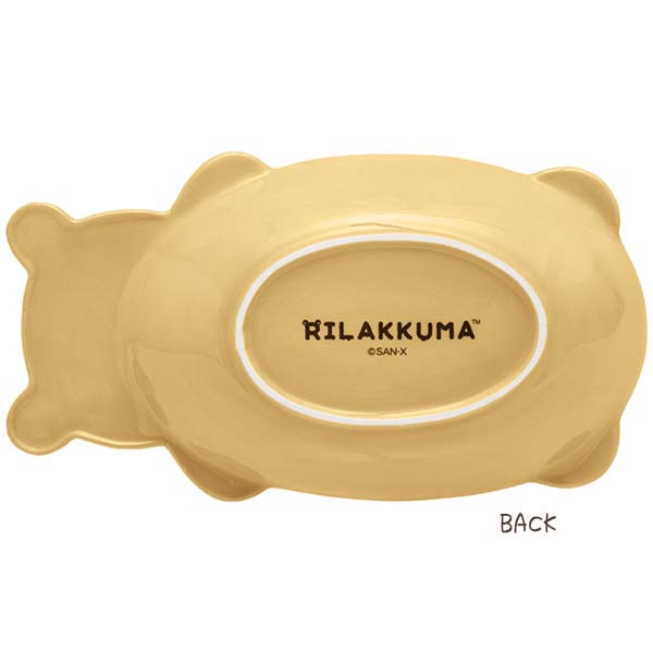 Rilakkuma Pottery Plate Manpuku Maku maku Everyone is Full San-X Japan 2024