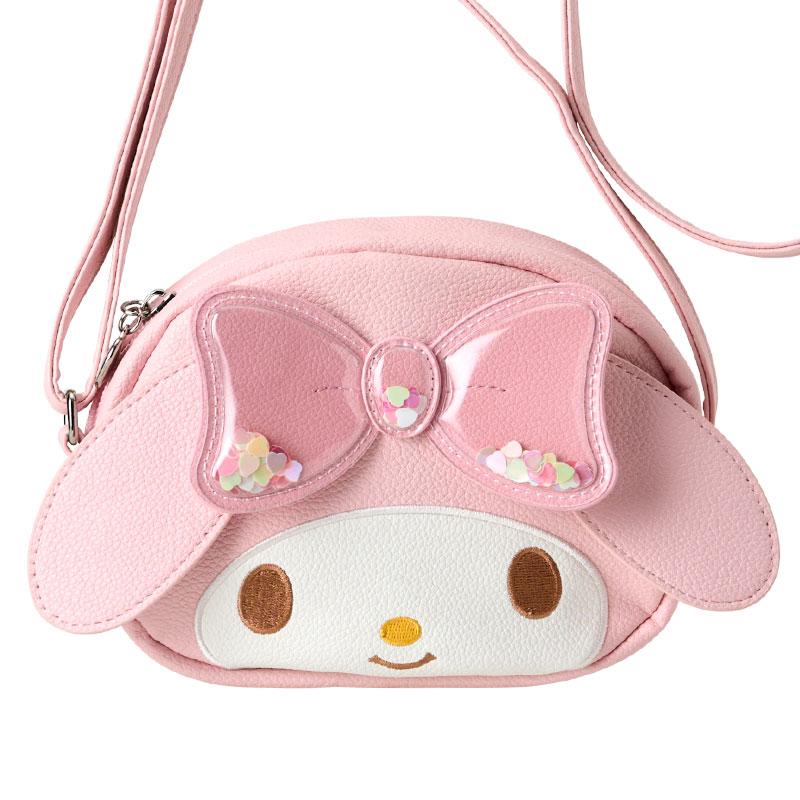 My Melody Kids Shoulder Bag Face Shape Pink Sanrio Japan 2024