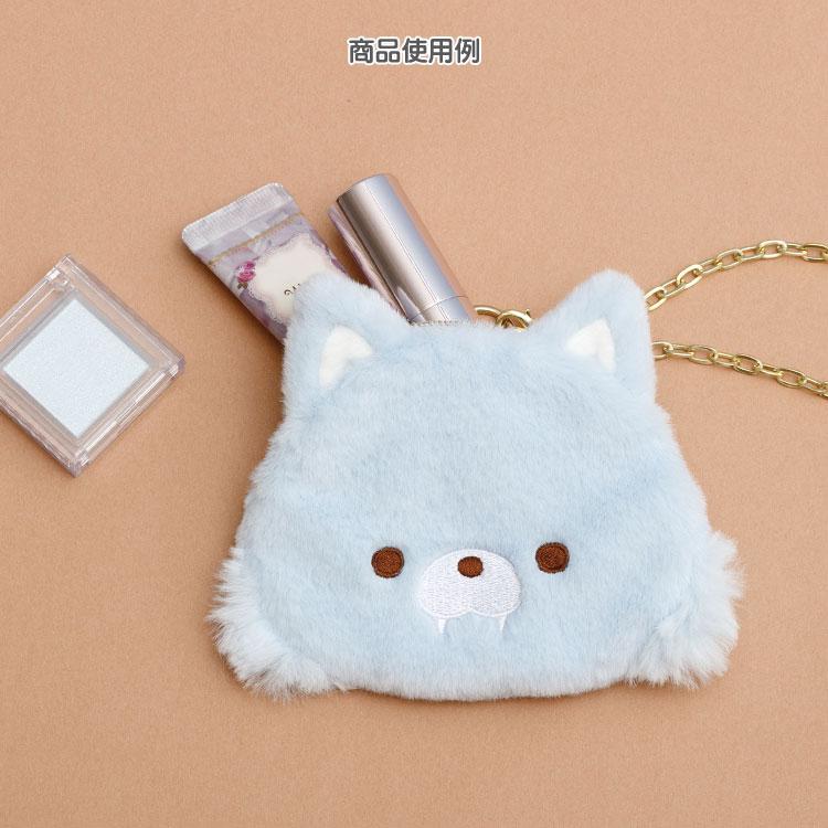 Blue Wolf Coin Case Pouch Face Aokogu Otomari San-X Japan 2024 Rilakkuma