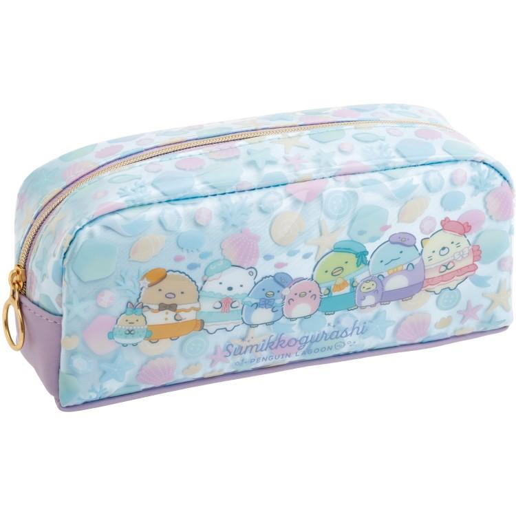 Sumikko Gurashi Pen Case Pencil Pouch Pastel Color Penguin Lagoon San-X Japan