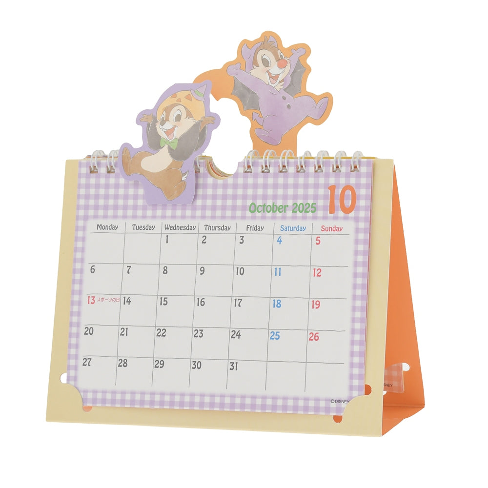 Chip & Dale Calendar Desktop 2025 Pop-Up Disney Store Japan