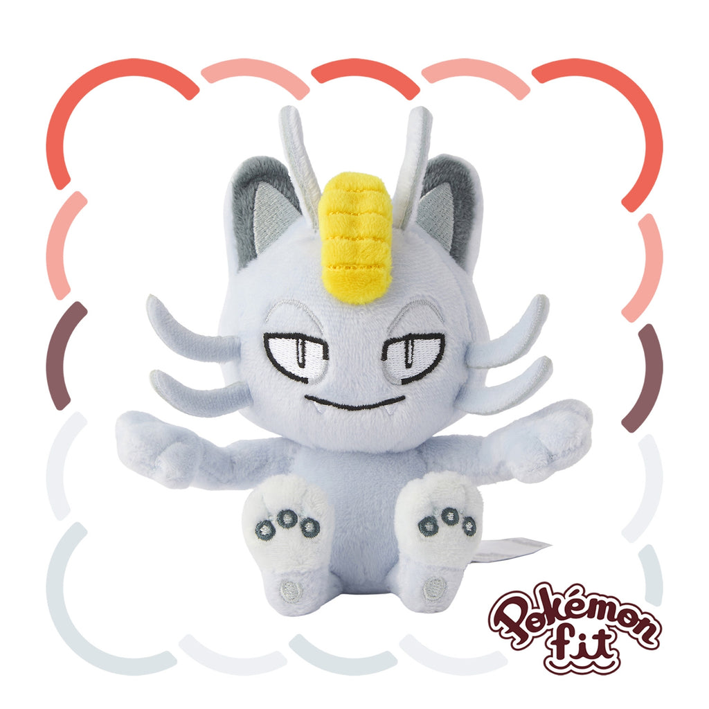 Meowth Nyarth Alolan Form Plush Doll Sun & Moon Pokemon fit Center Japan #52