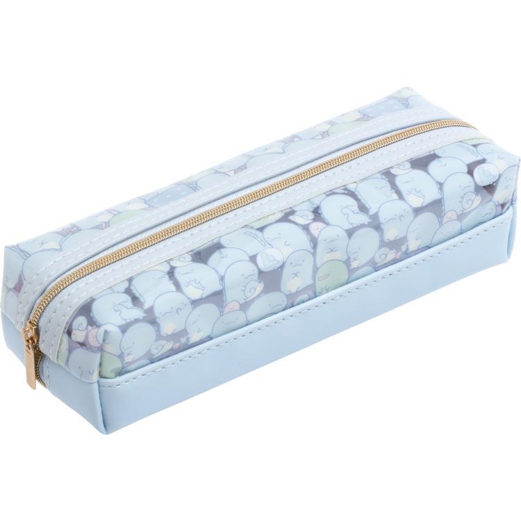 Sumikko Gurashi Pen Case Pencil Pouch 2Room tyoe Blue Clear San-X Japan 2025