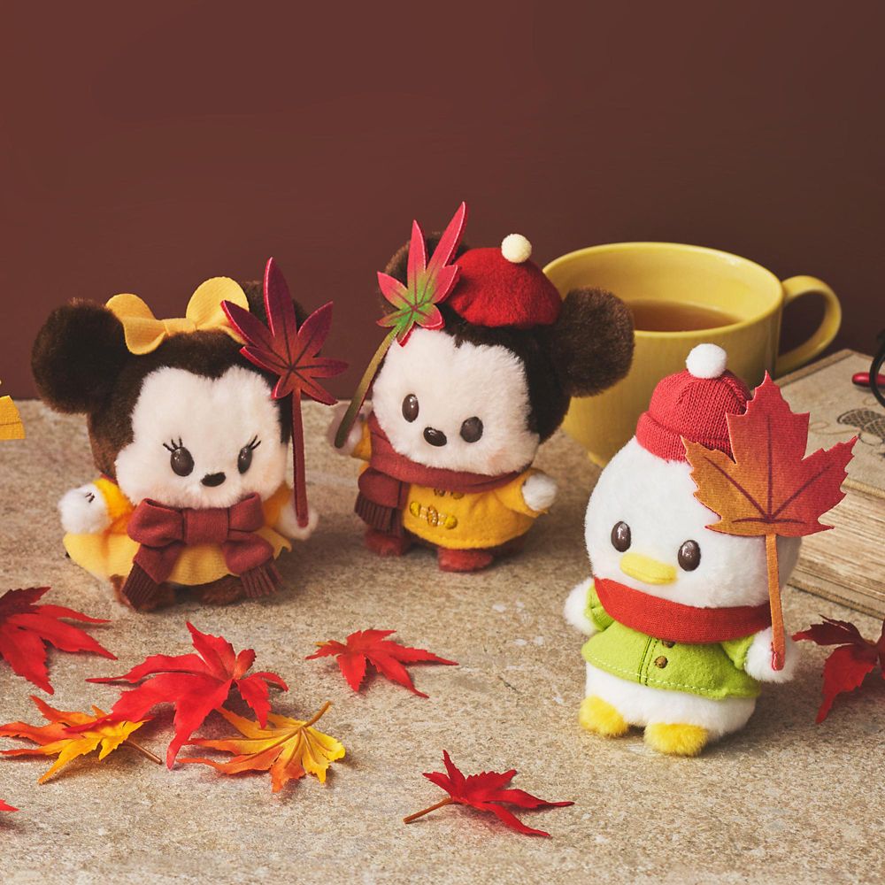 Minnie Plush Doll Autumn Urupocha-chan Disney Store Japan 2025