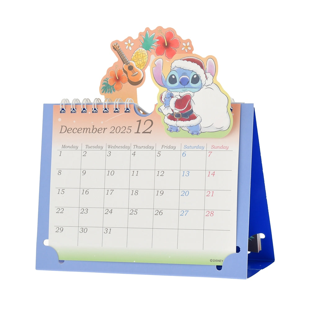 Scrump & Stitch Calendar Desktop 2025 Pop-Up Disney Store Japan