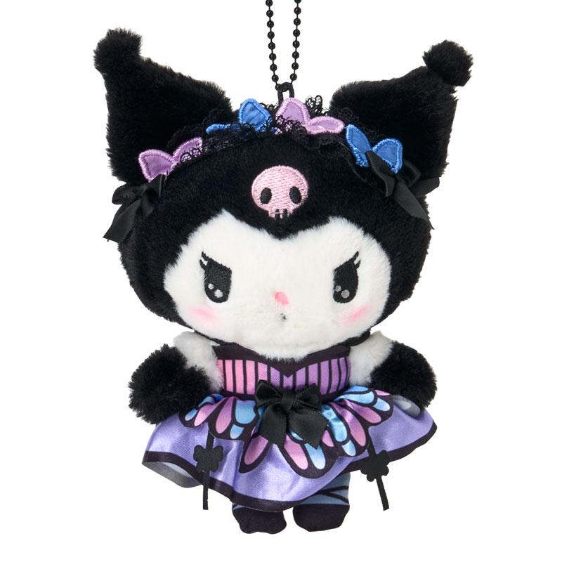 Kuromi Plush Mascot Holder Keychain Butterfly Sanrio Japan 2025
