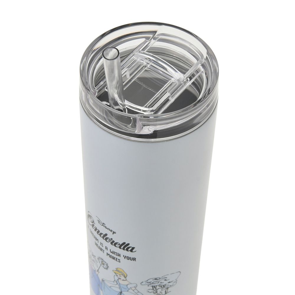 Cinderella Straw Stainless Tumbler Disney Store Japan 2025