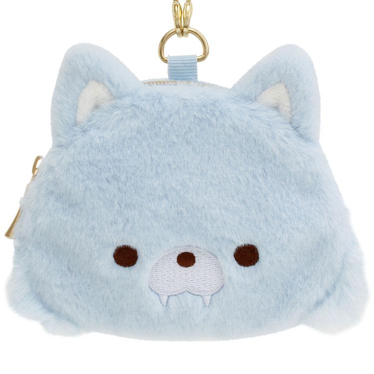 Blue Wolf Coin Case Pouch Face Aokogu Otomari San-X Japan 2024 Rilakkuma