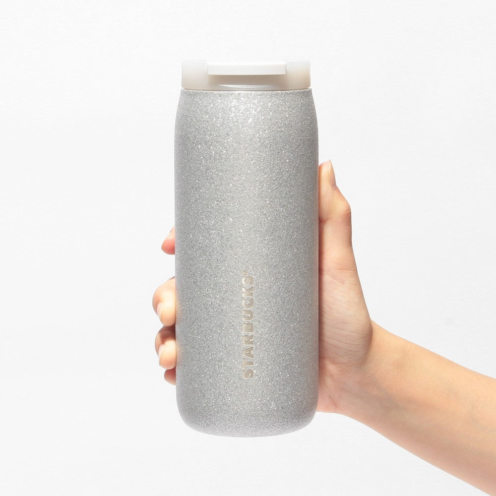 Starbucks Japan Can Shape Stainless Bottle Silver Glitter 355ml Christmas 2024