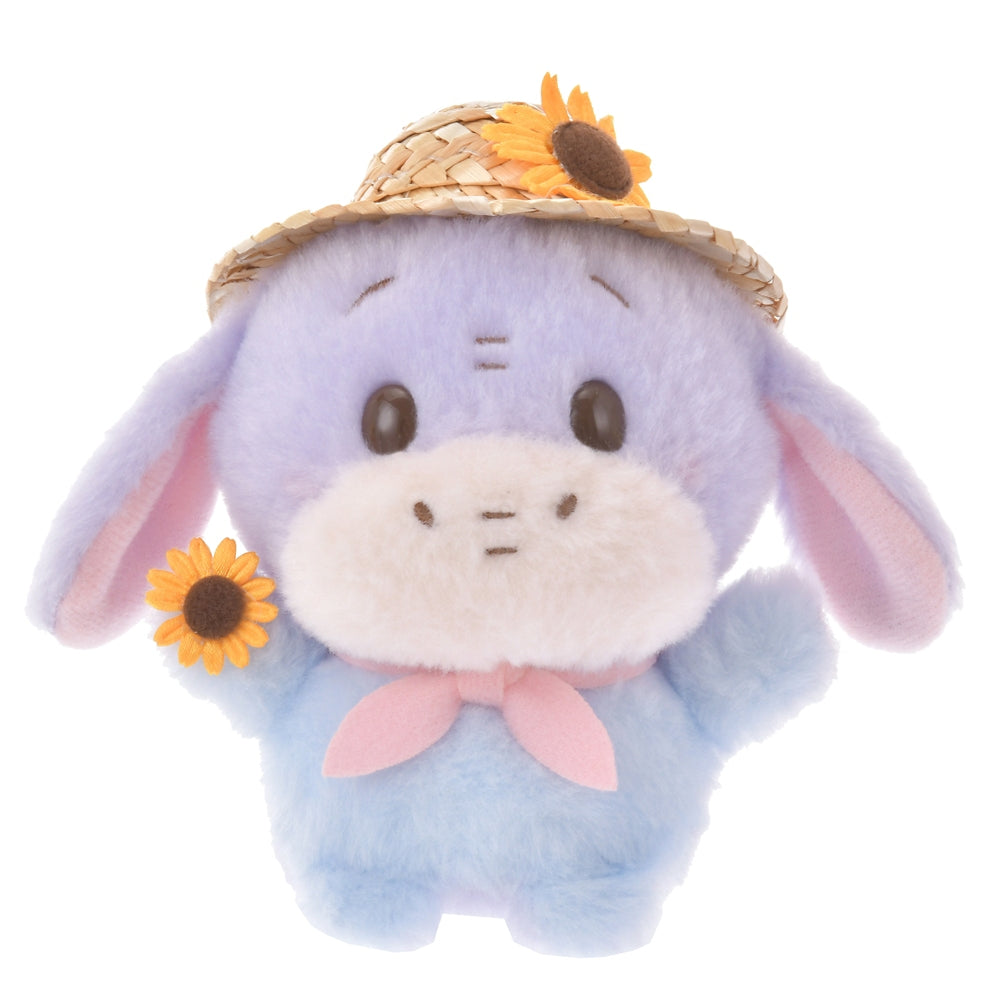 Eeyore Plush Doll Straw Hat Urupocha-chan Disney Store Japan Winnie the Pooh