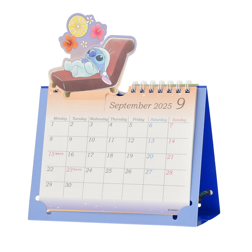 Scrump & Stitch Calendar Desktop 2025 Pop-Up Disney Store Japan