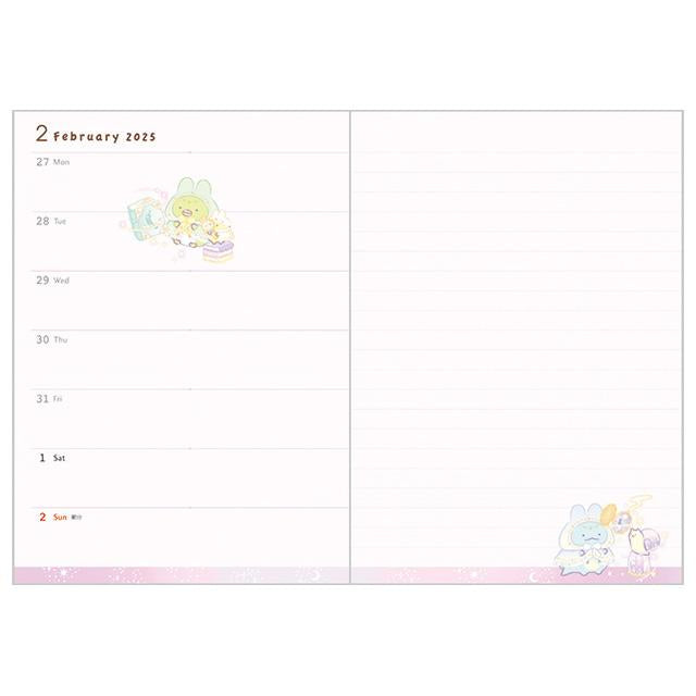 Sumikko Gurashi 2025 Schedule Book B6 Weekly Snake San-X Japan