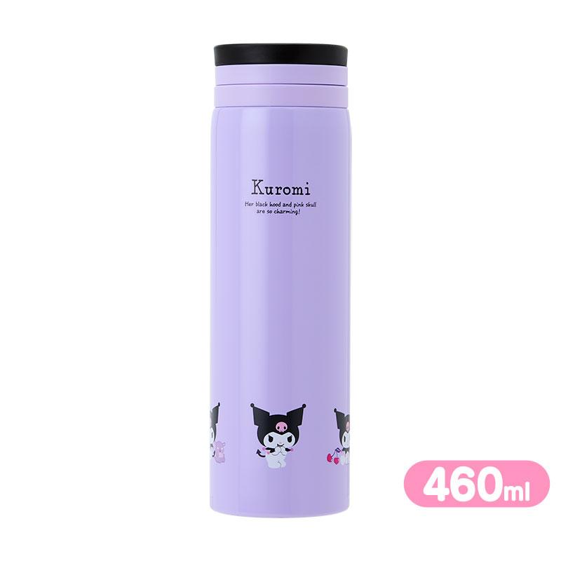 Kuromi Stainless Bottle 460ml Purple Sanrio Japan