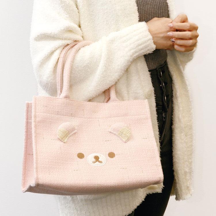 Rilakkuma mini Tote Bag Tweed Lovely House San-X Japan 2024