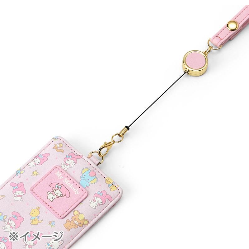 Marron Cream Pass Case with Reel Sanrio Japan