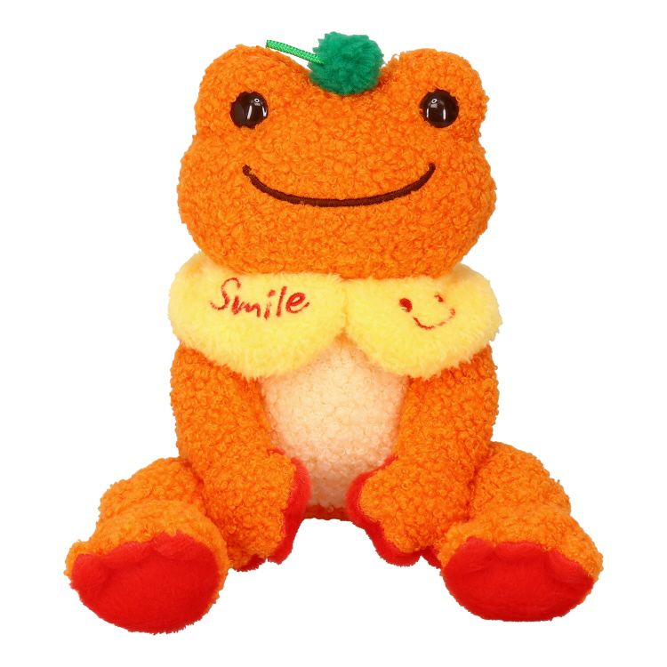 Pickles the Frog Bean Doll Plush Omelette Rice Orange Cafe Japan 2024