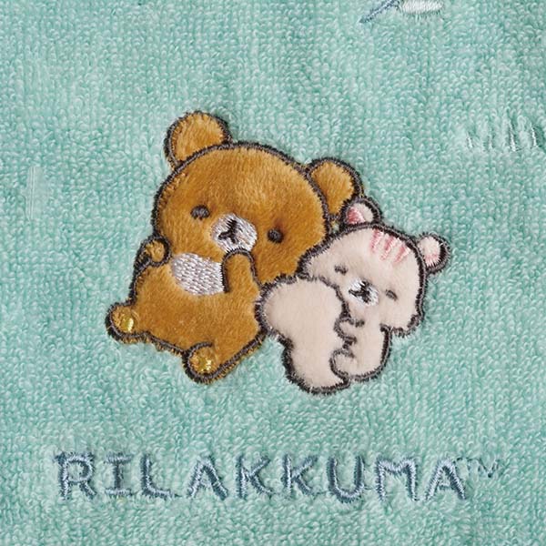 Chairoikoguma Sakura Squirrel mini Towel Manpuku Maku maku San-X Japan Rilakkuma