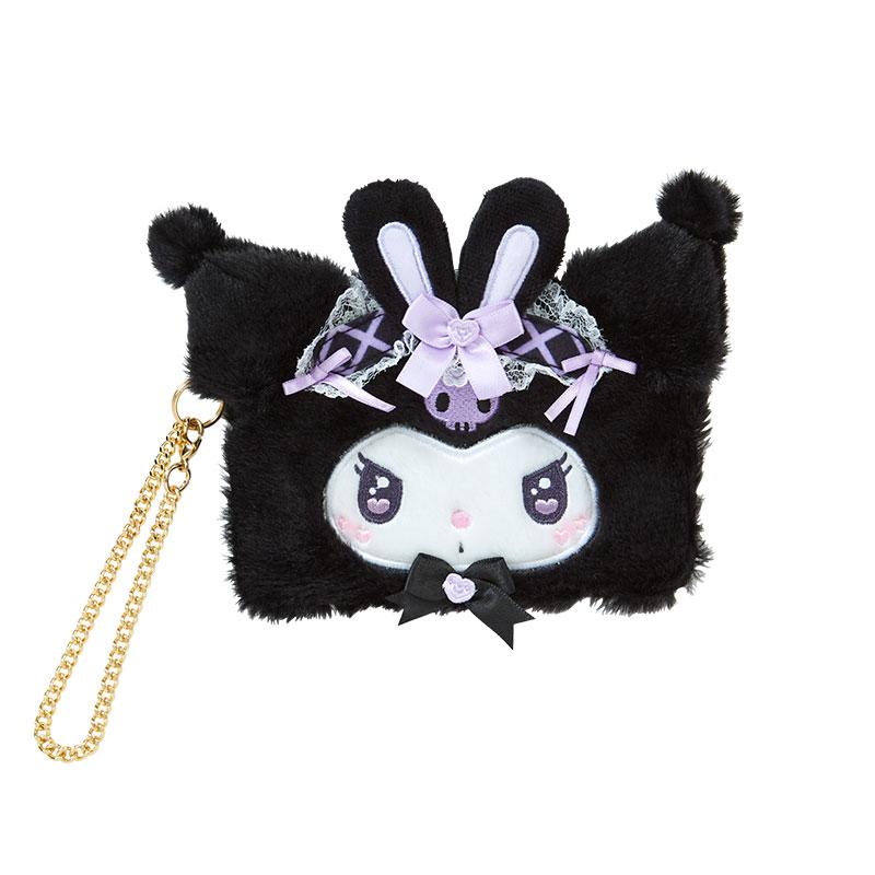 Kuromi Card Case Face Shape Dream Ribbon Sanrio Japan 2024