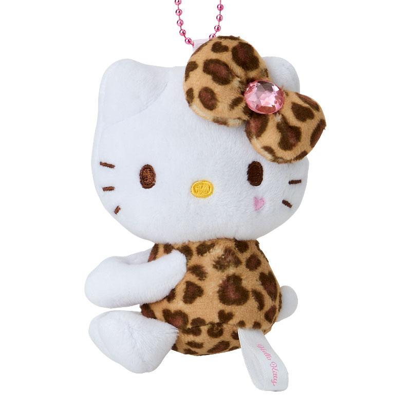 Hello Kitty Hug Plush Keychain Leopard GOGO GAL Collection Sanrio Japan 2024