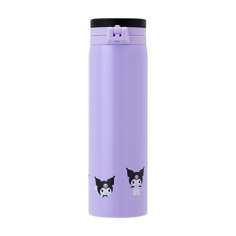 Kuromi Stainless Bottle 460ml Purple Sanrio Japan