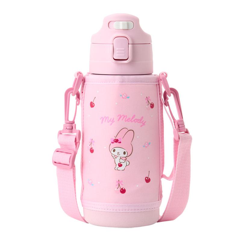 My Melody Kids 2WAY Stainless Bottle w/ Strap Sanrio Japan 2024