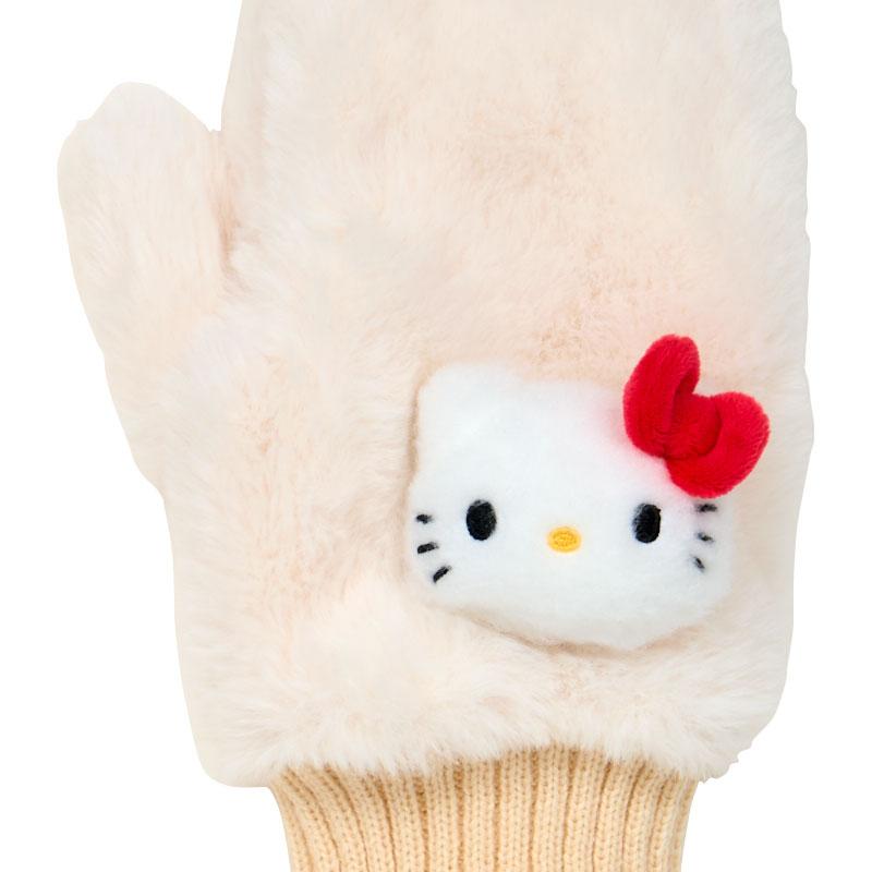 Hello Kitty Faux Fur Mittens with Mascot Sanrio Japan 2025