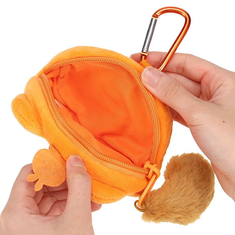 Pickles the Frog Carabiner Pouch with Almond Orange Japan 2025