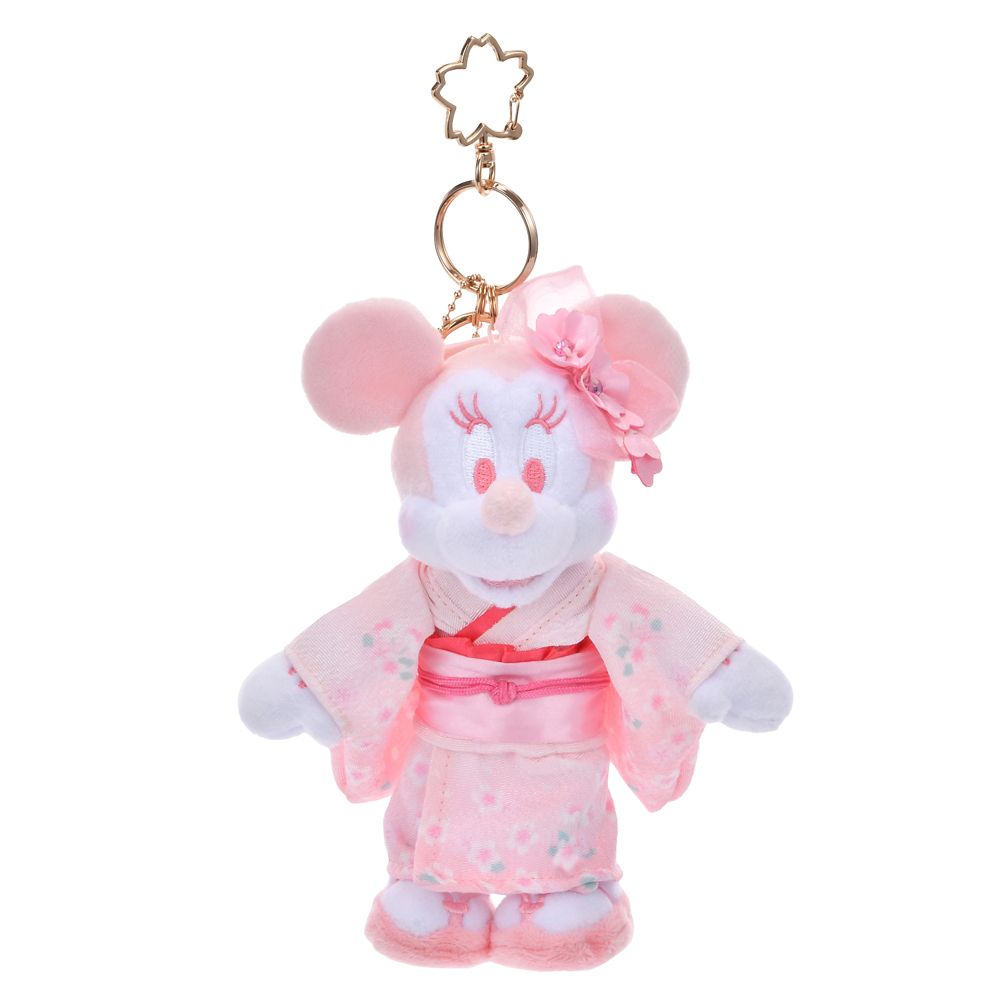 Minnie Plush Keychain Kimono SAKURA Disney Store Japan 2025 Limit