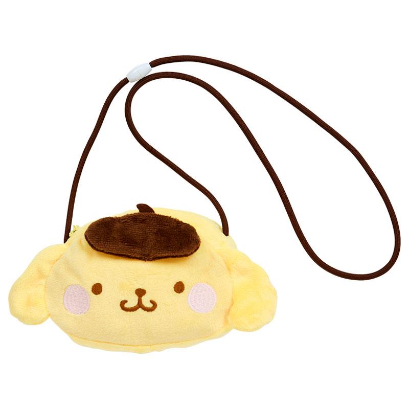 Pom Pom Purin Kids Plush Pochette Bag Face Shape Sanrio Japan