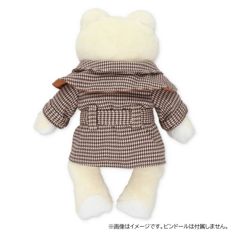 Pickles the Frog Costume for Bean Doll Plush Houndstooth Coat Japan 2025
