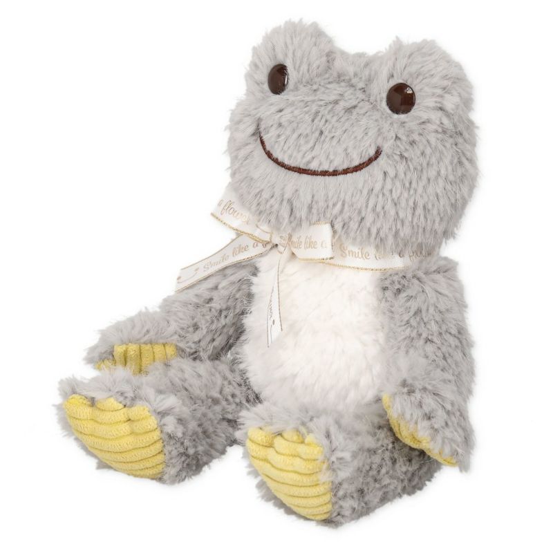 Pickles the Frog Bean Doll Plush Smile Hop Gray Yellow Japan 2024