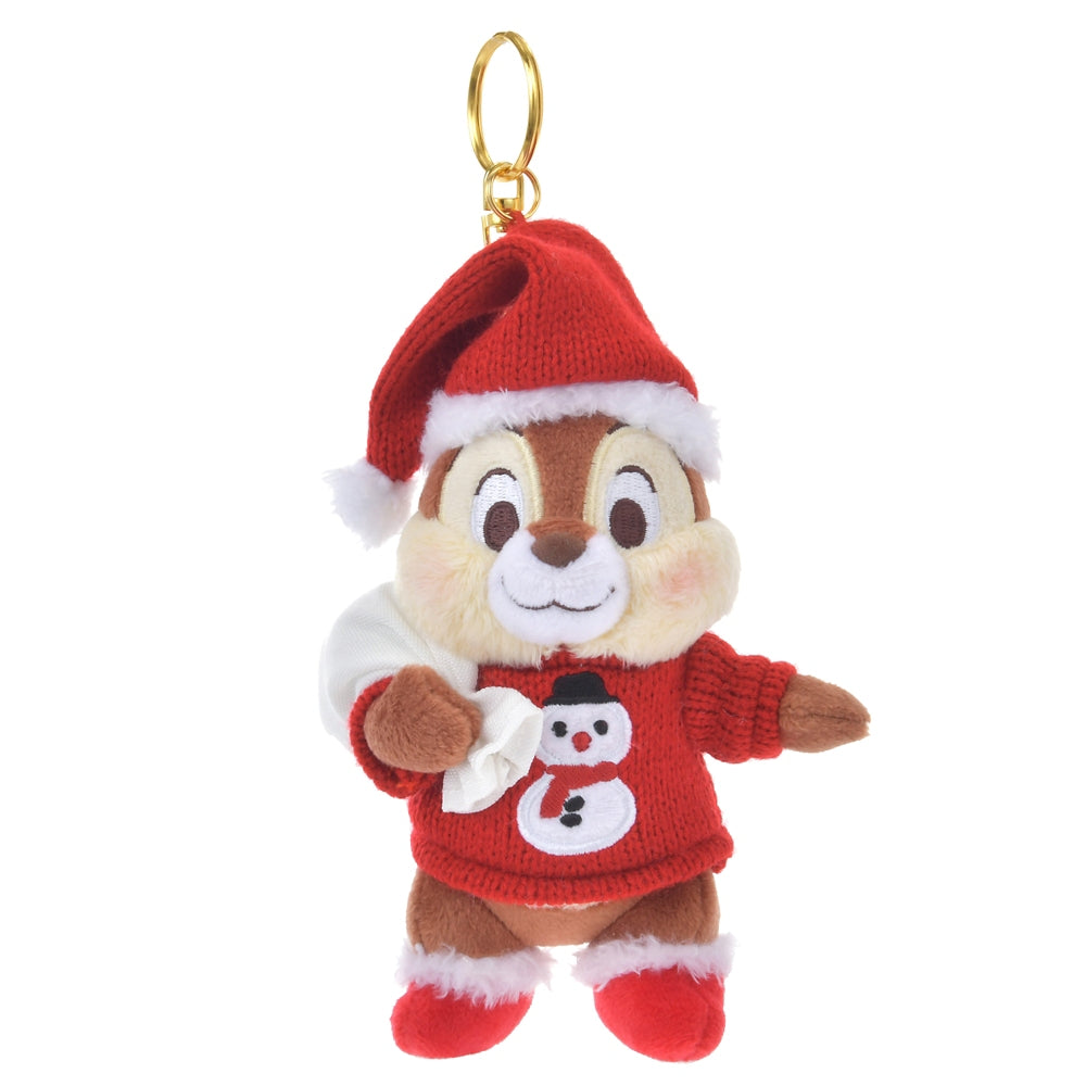 Chip Plush Keychain Disney Store Japan Christmas 2024