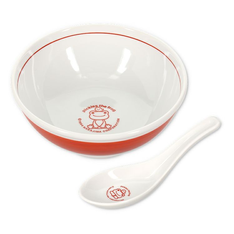 Pickles the Frog Chinese style Bowl Rice spoon Japan