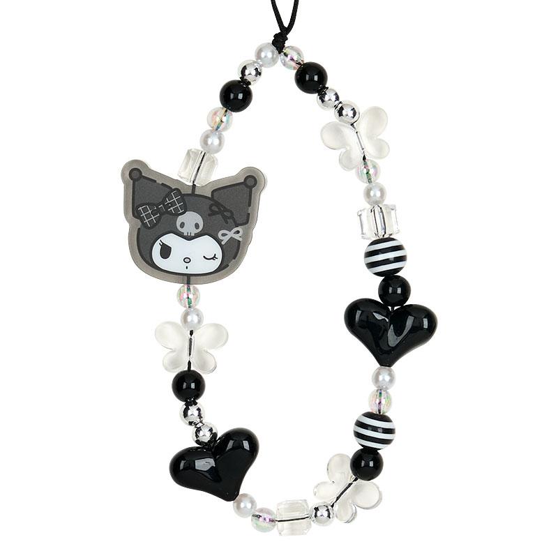 Kuromi Keychain Bag Charm Decoration set Monotone Sanrio Japan 2025