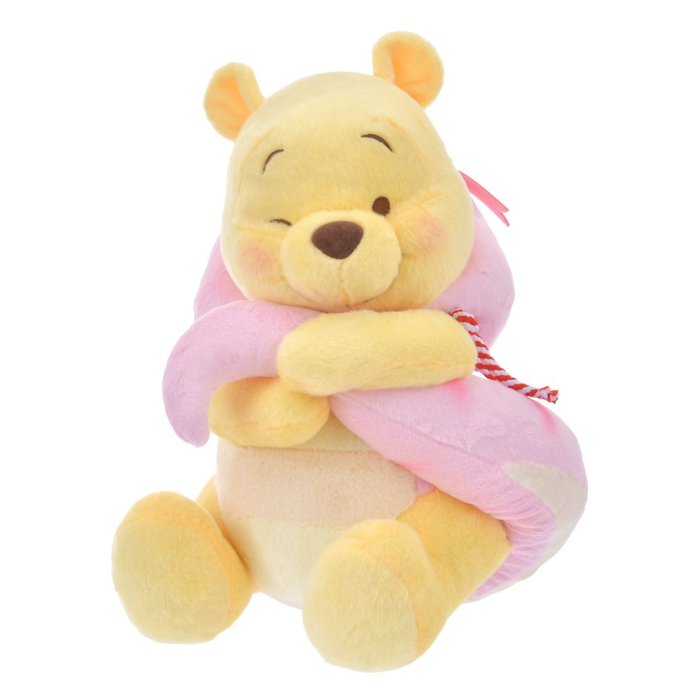 Winnie the Pooh Plush Doll M Pink ETO 2025 Disney Store Japan New Year Snake