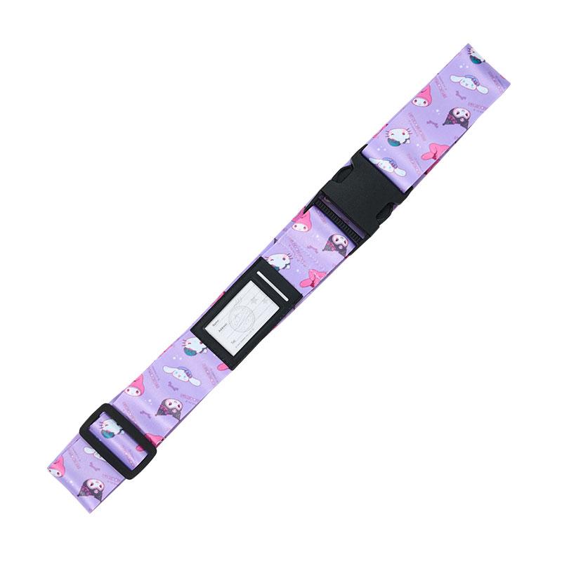 Sanrio Characters Suitcase Belt Purple Japan Travel