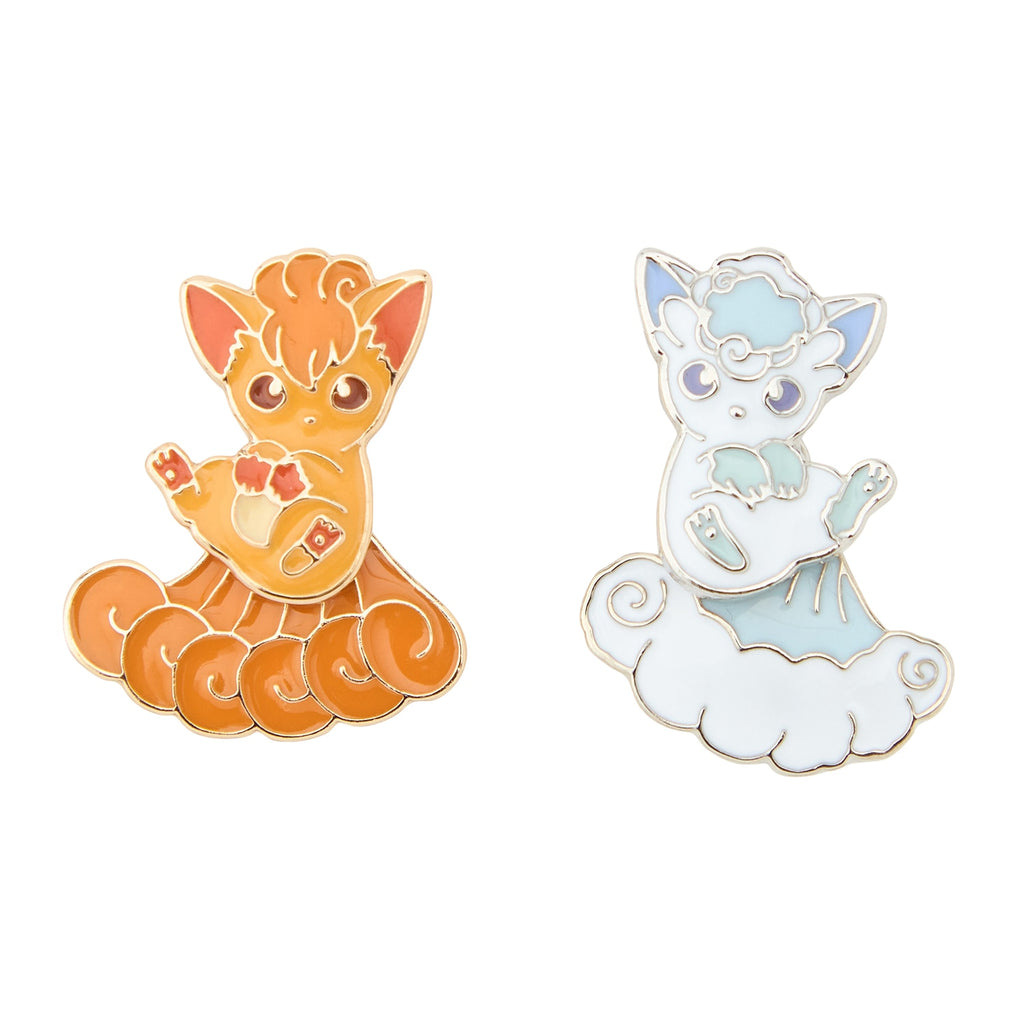 Alolan Vulpix Rokon & Vulpix Rokon Piercing Earring Pokemon Center Japan 2025