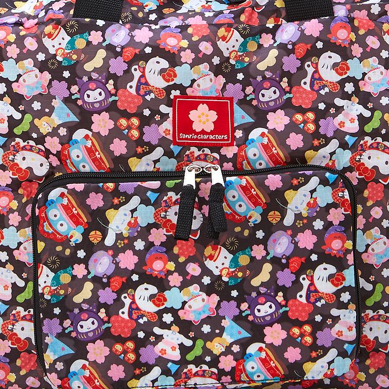 Folding Boston Bag Carrier Black Sanrio Japan 2024