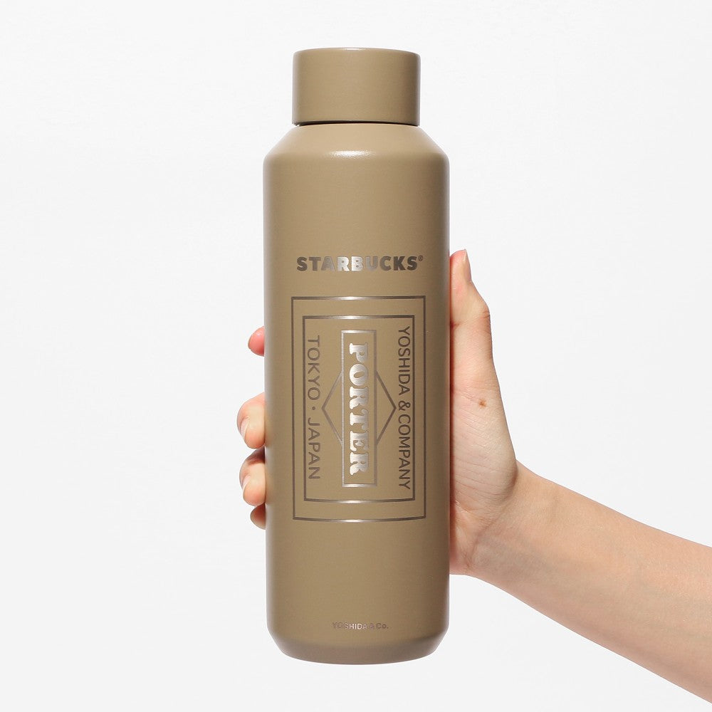 Starbucks Japan PORTER Recycled Stainless Bottle Matte Beige 591ml