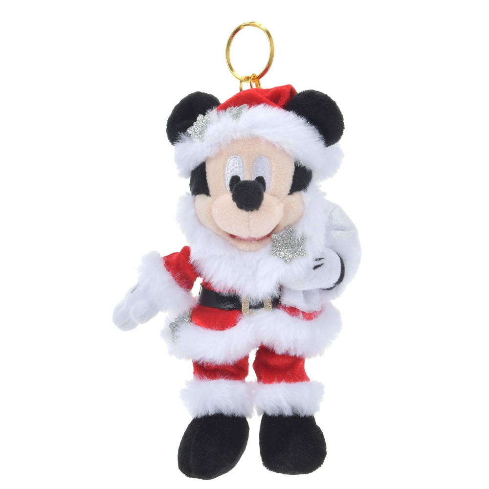 Mickey Plush Keychain Disney Store Japan Christmas 2024