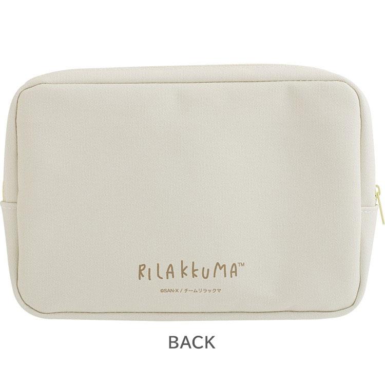 Rilakkuma Square Pouch White stay with me San-X Japan 2025