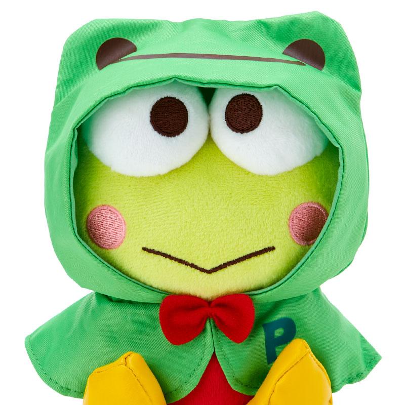 Kero Kero Keroppi Plush Doll Pickles the Frog Rain Poncho Sanrio Japan 2024