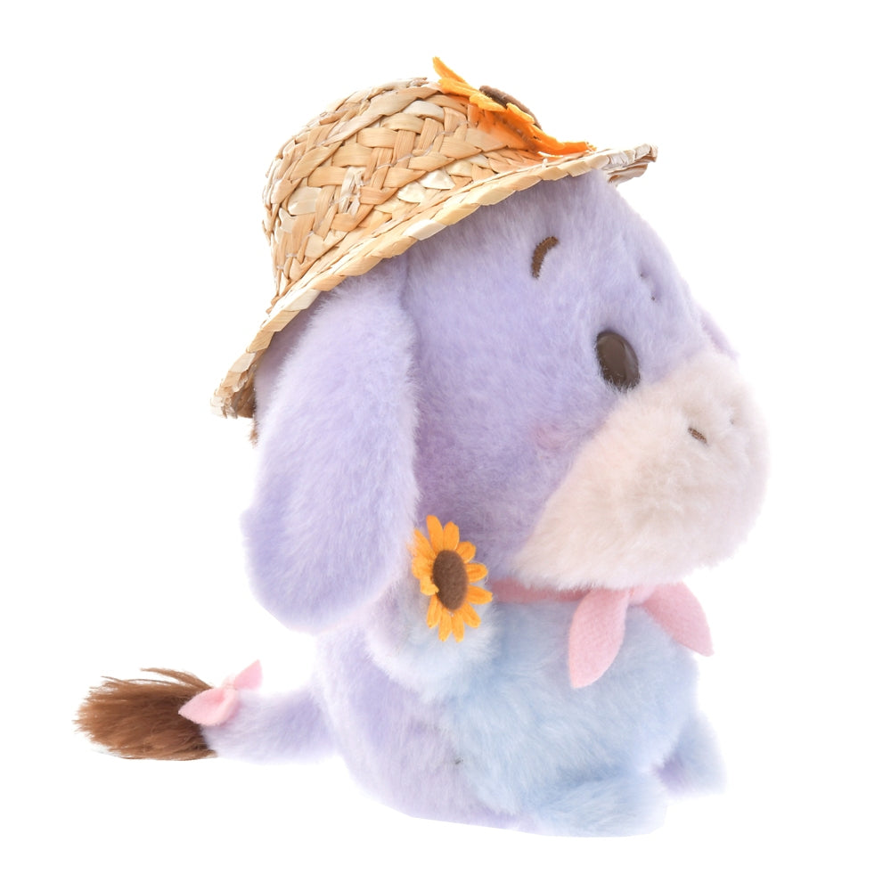 Eeyore Plush Doll Straw Hat Urupocha-chan Disney Store Japan Winnie the Pooh