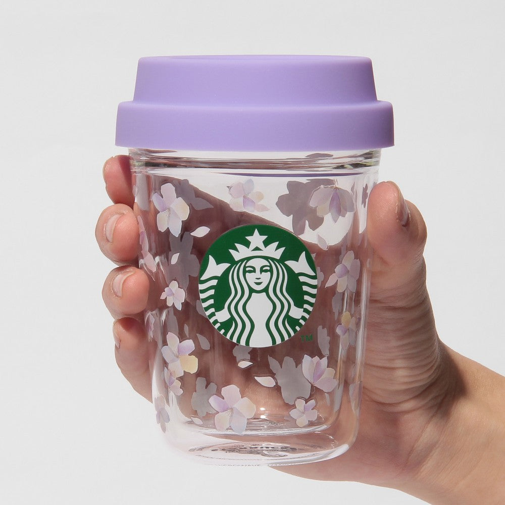 Starbucks Japan SAKURA 2025 Double-walled Glass Cup 296ml